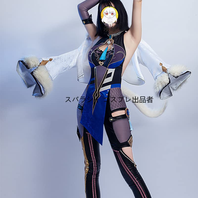 原神　夜蘭　コスプレ衣装　セット済みウィッグ　靴　神の目バッチあり 原神 夜蘭 コスプレ衣装 セット済みウィッグ 靴 神の目バッチ